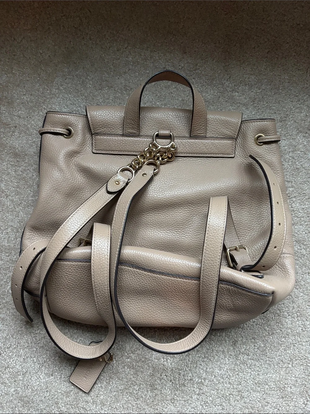 Coach pebbled leather